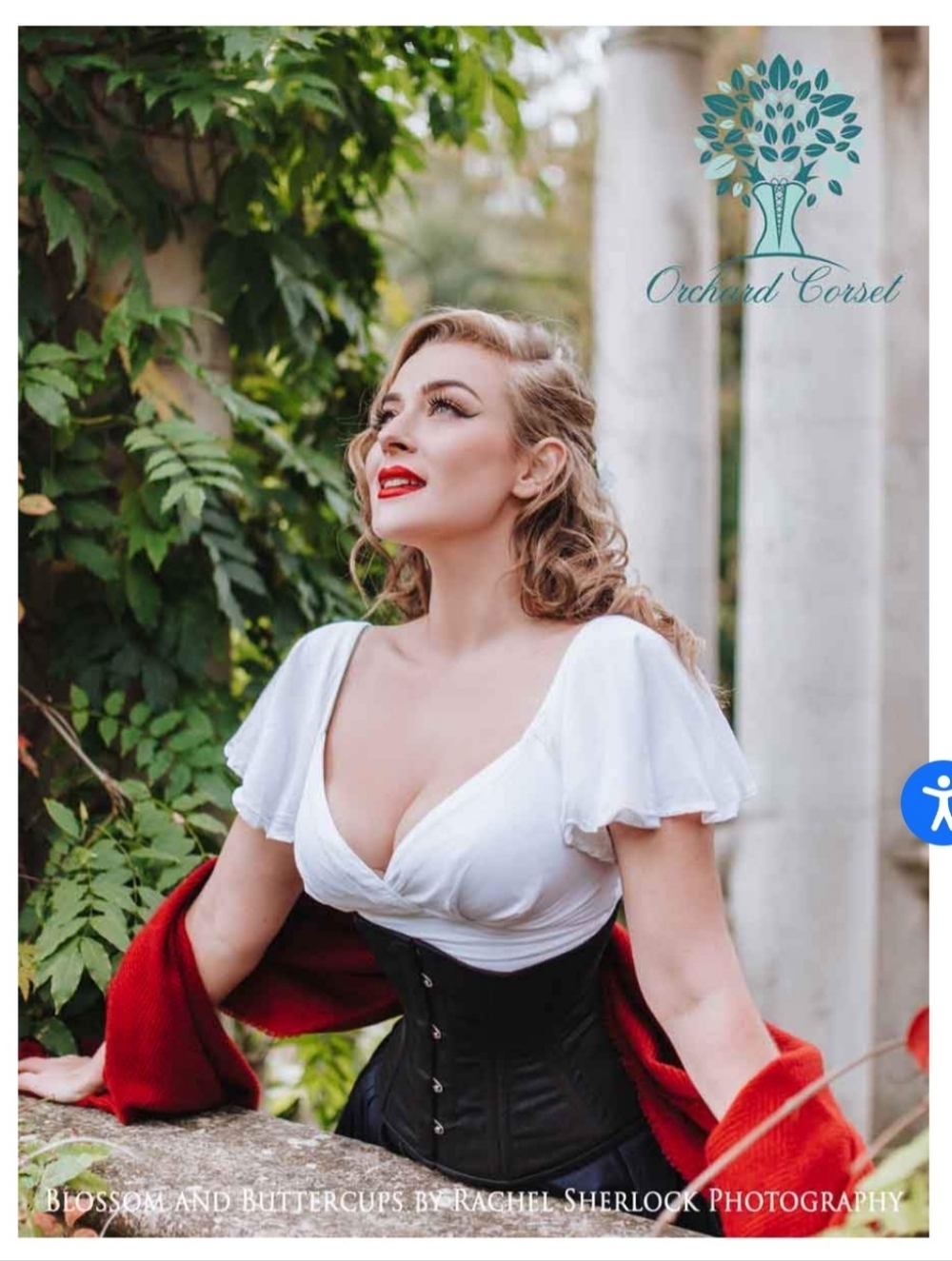 NEW Orchard Corset Romantic Curve Underbust Corset - Black